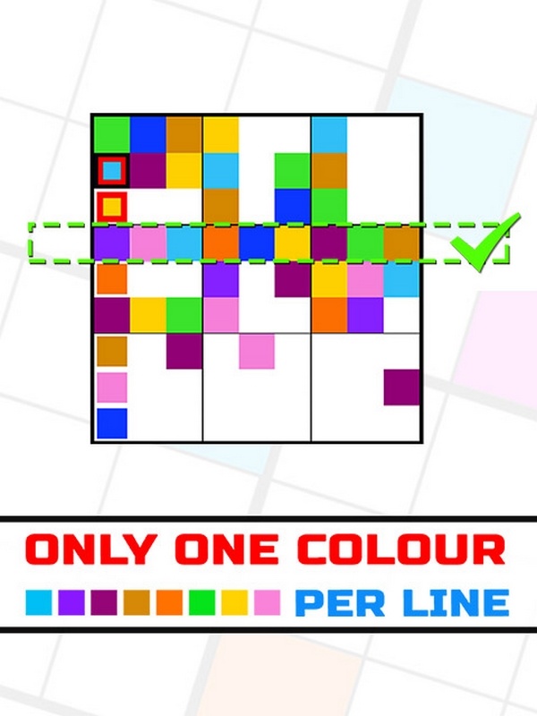 Défi : 1 couleur par ligne